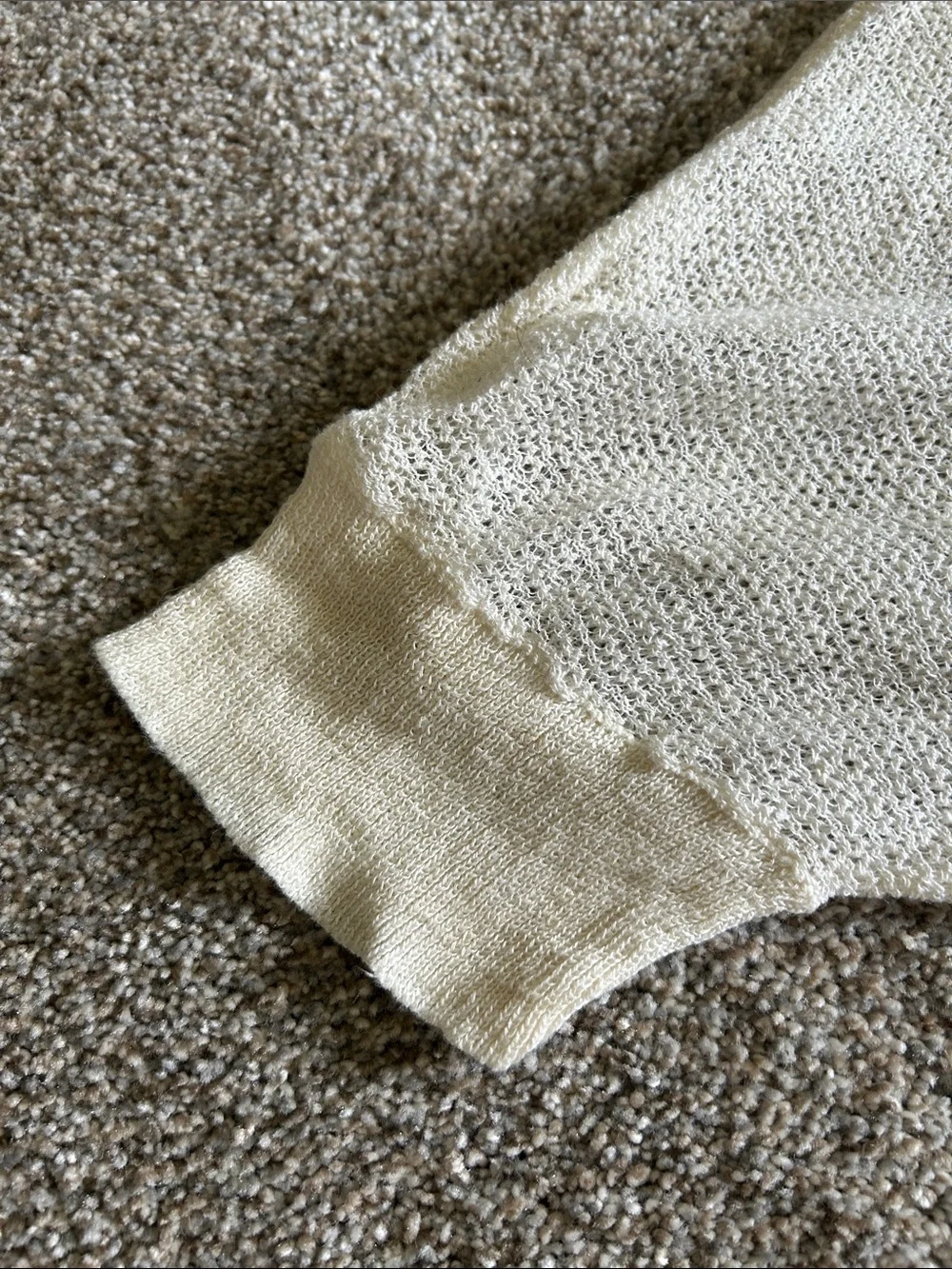 Joe Fresh Sheer Knit Swim Coverup in Cream Small